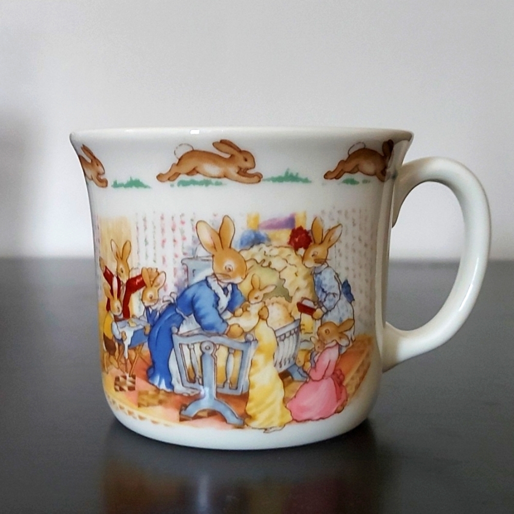 Bunnykins Christening Children's Mug Royal Doulton